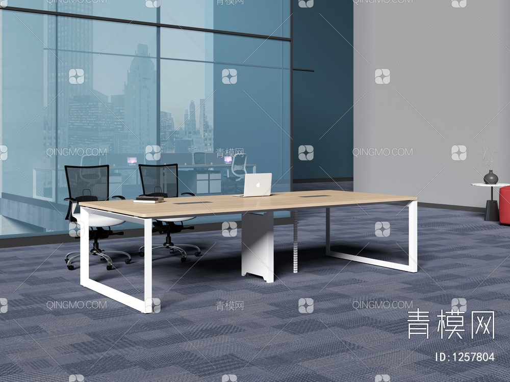 办公会议桌3D模型下载【ID:1257804】