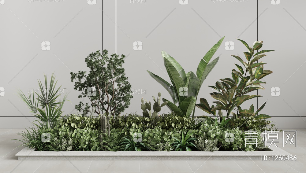 植物堆3D模型下载【ID:1260486】