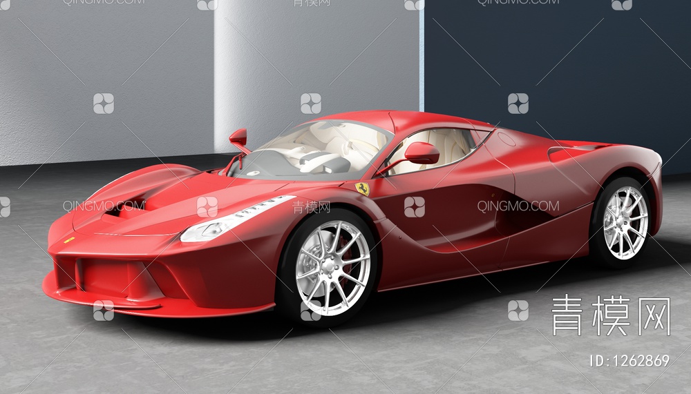 法拉利汽车3D模型下载【ID:1262869】