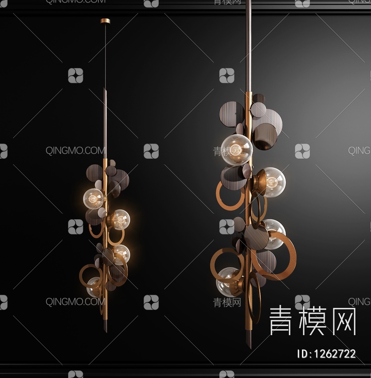 艺术吊灯3D模型下载【ID:1262722】
