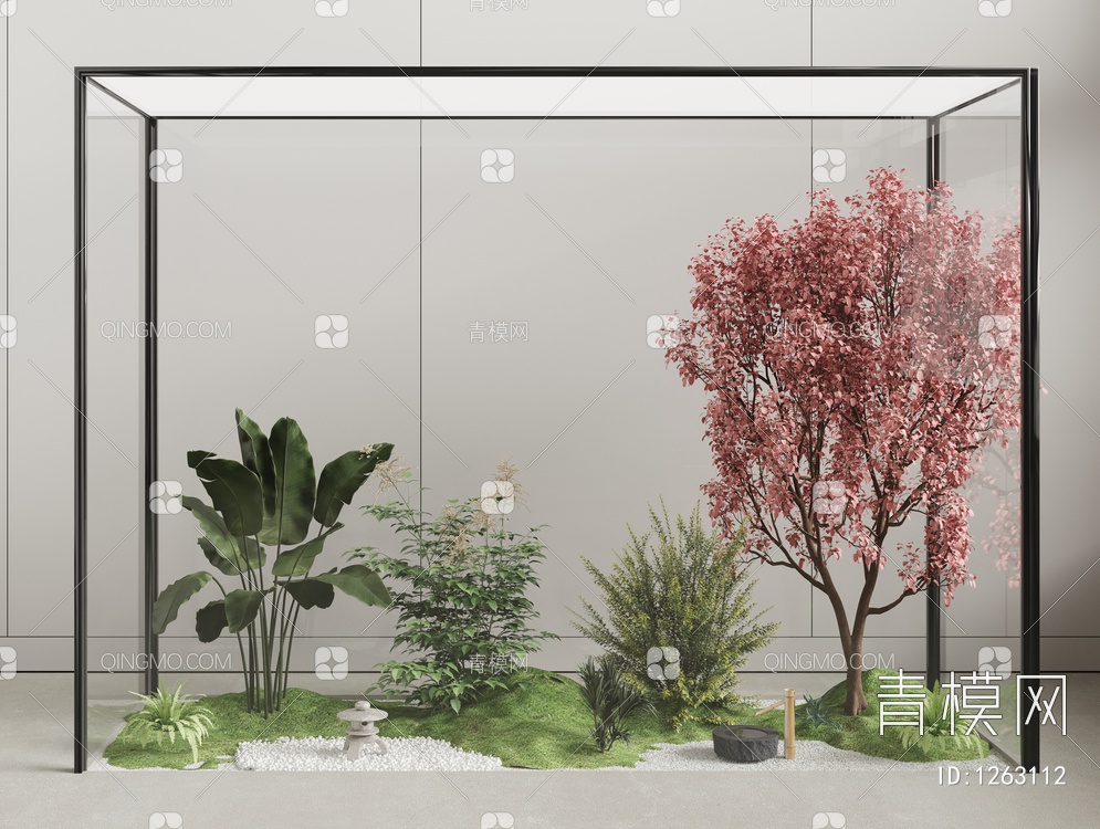 盆栽植物3D模型下载【ID:1263112】