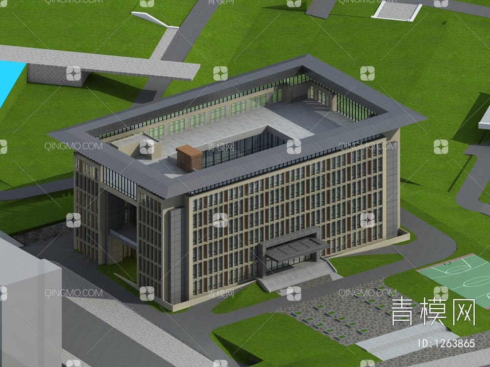 多层酒店办公楼3D模型下载【ID:1263865】