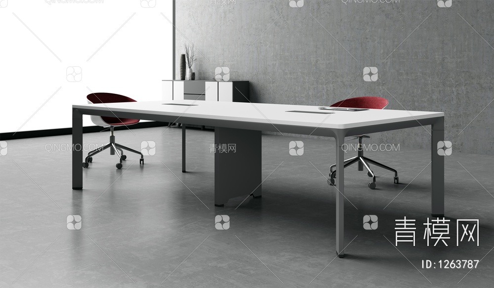 办公会议桌3D模型下载【ID:1263787】