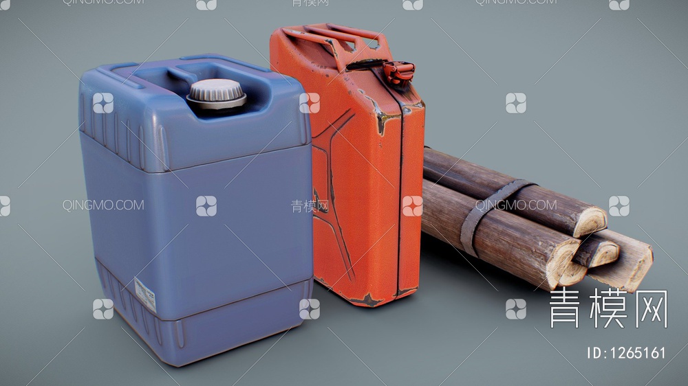 工业设备 汽油桶3D模型下载【ID:1265161】