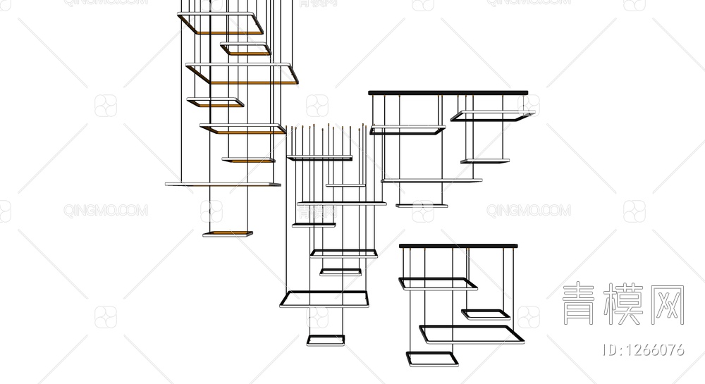 吊灯SU模型下载【ID:1266076】