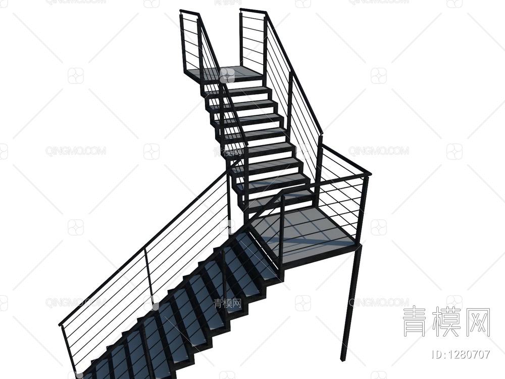 楼梯SU模型下载【ID:1280707】