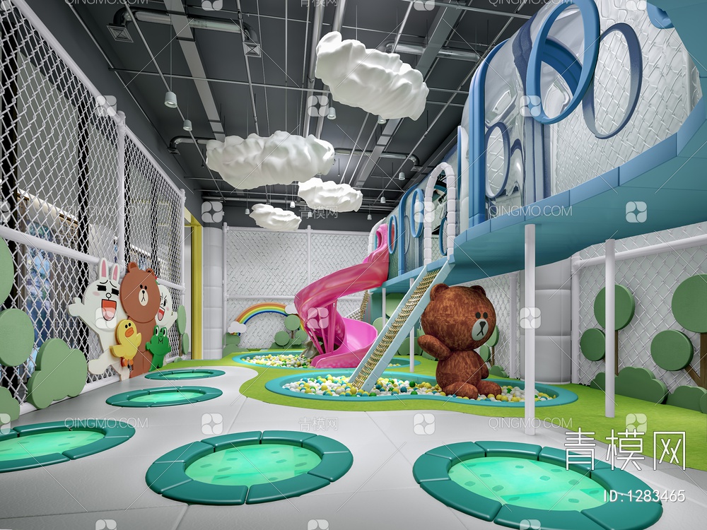 儿童游乐园3D模型下载【ID:1283465】