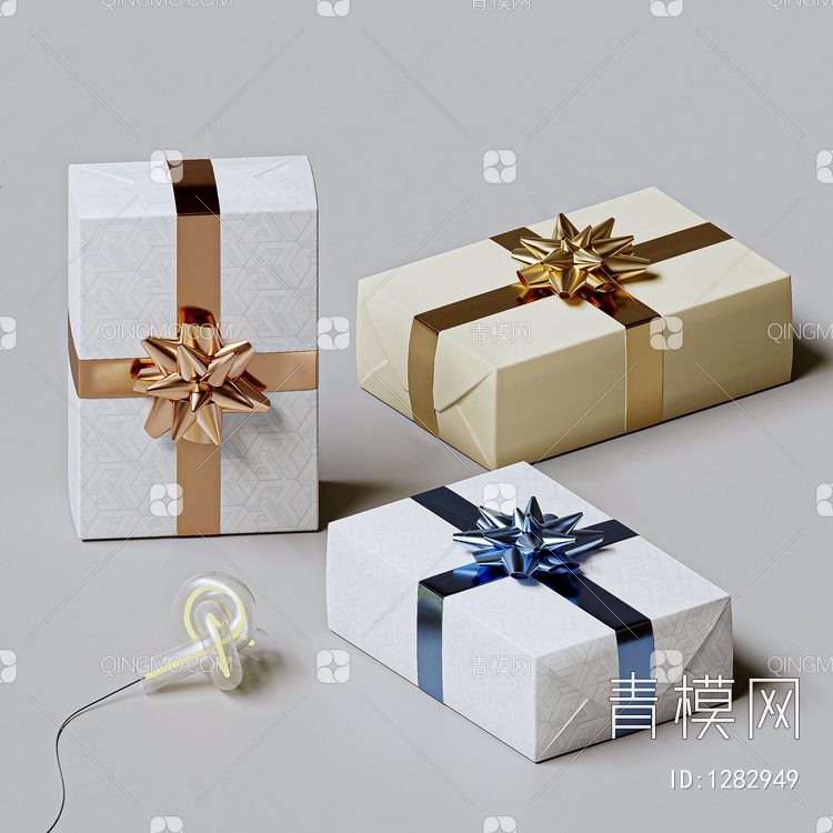 礼盒组合3D模型下载【ID:1282949】