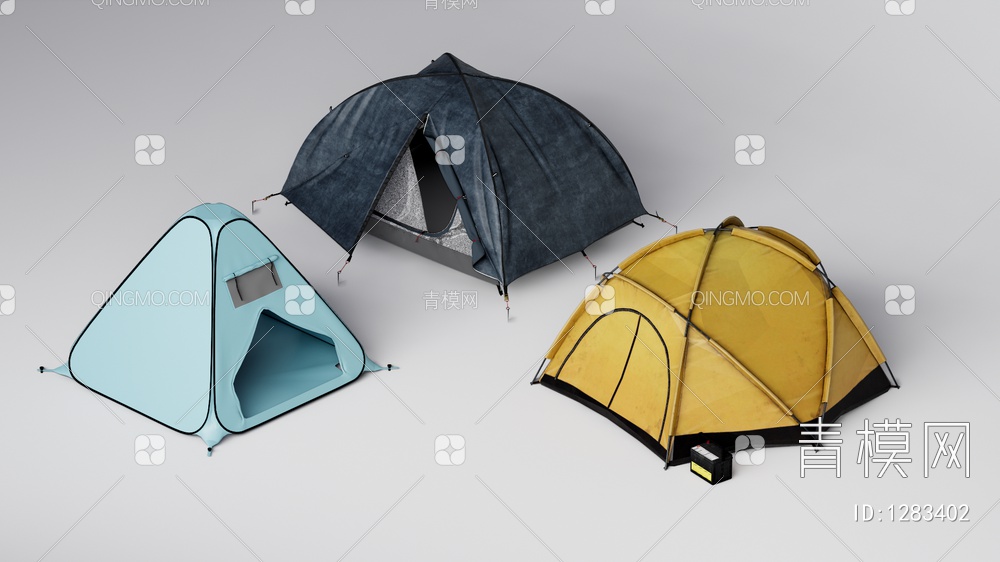 露营帐篷SU模型下载【ID:1283402】