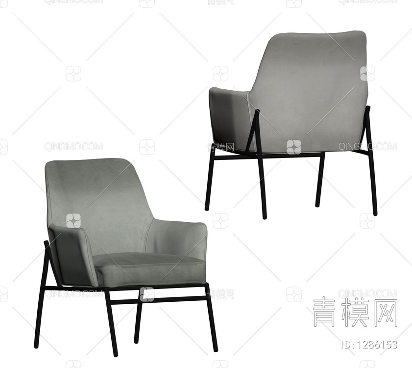 单椅休闲椅SU模型下载【ID:1286153】