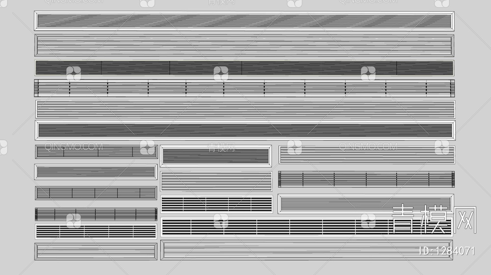 空调风口SU模型下载【ID:1284071】