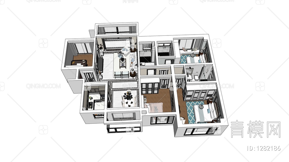 整体空间SU模型下载【ID:1282186】