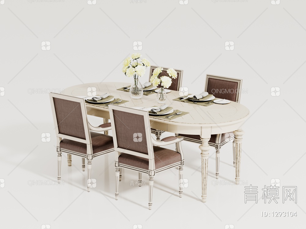 餐桌椅3D模型下载【ID:1293104】