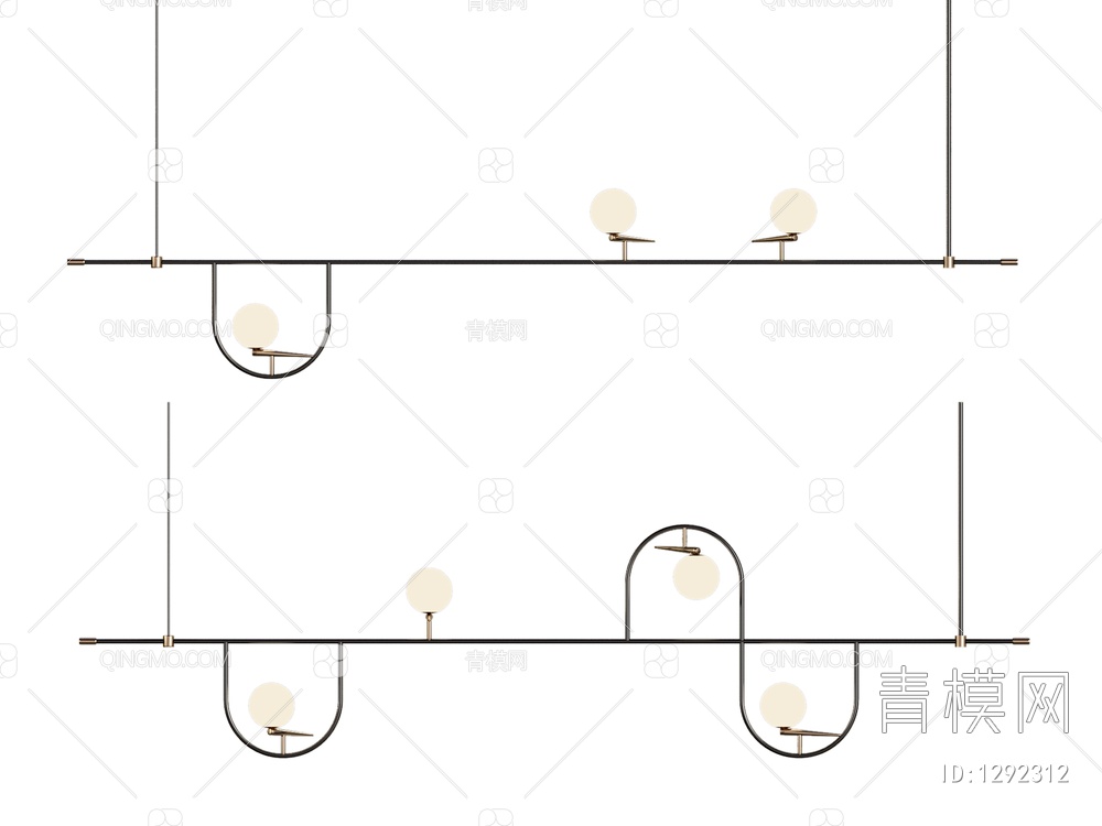 吊灯3D模型下载【ID:1292312】