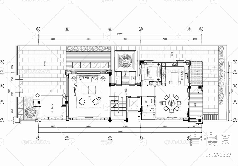 五层别墅CAD施工图+效果图 洋房 豪宅 家装 私宅 样板房【ID:1292339】