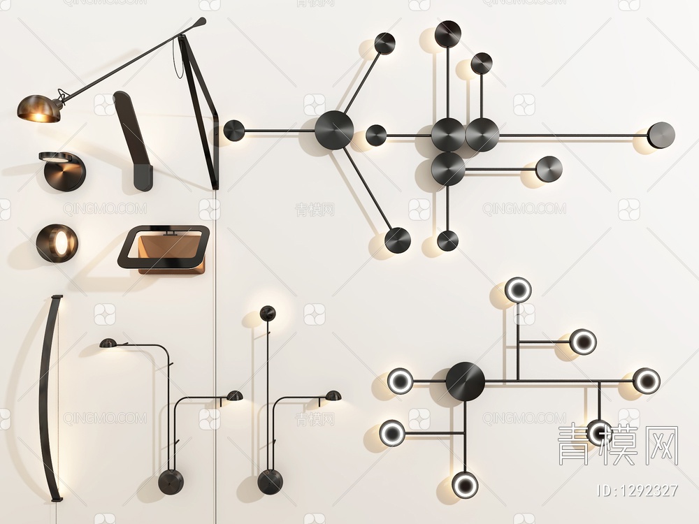 壁灯3D模型下载【ID:1292327】