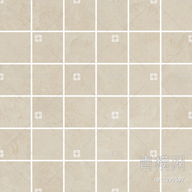 暖灰色花岗岩石材纹小方砖格子砖贴图下载【ID:1292597】
