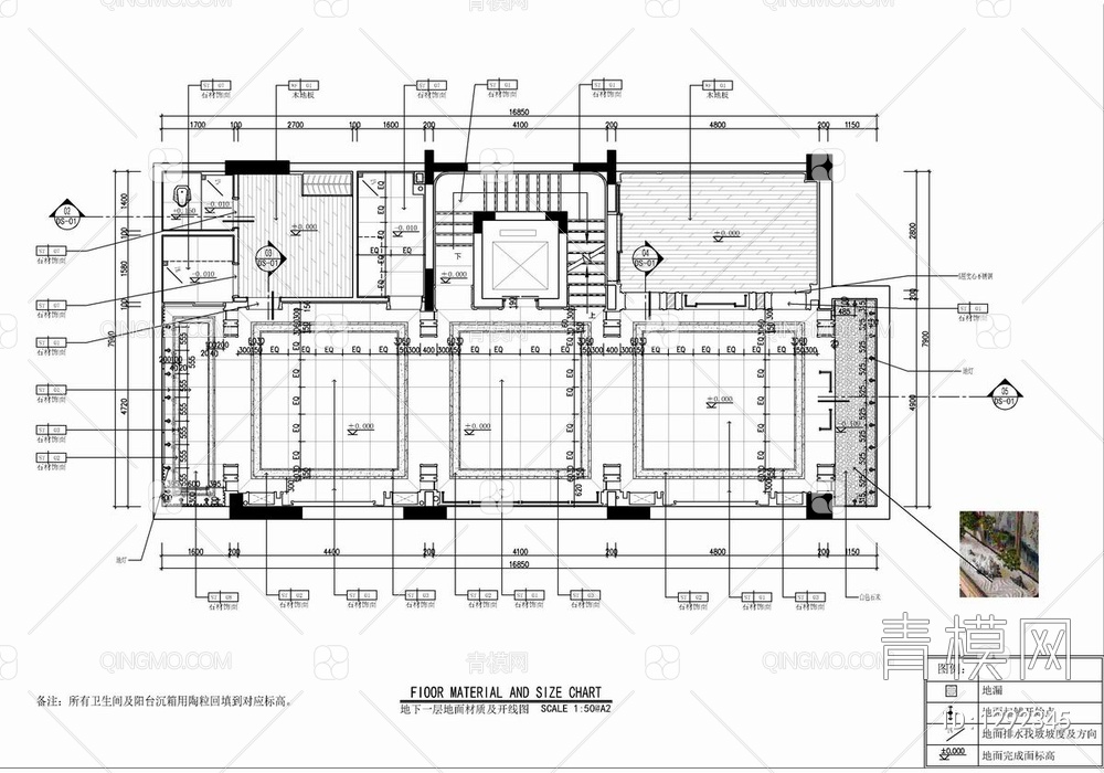 五层别墅CAD施工图+实景照+物料表 洋房 豪宅 家装 私宅 样板房【ID:1292345】