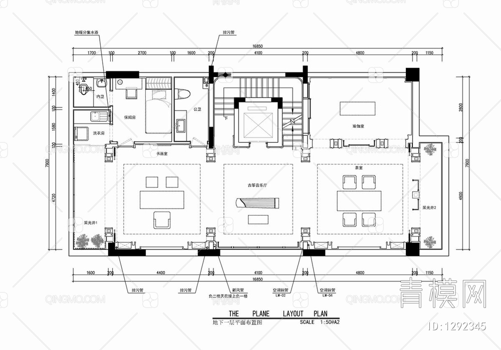 五层别墅CAD施工图+实景照+物料表 洋房 豪宅 家装 私宅 样板房【ID:1292345】