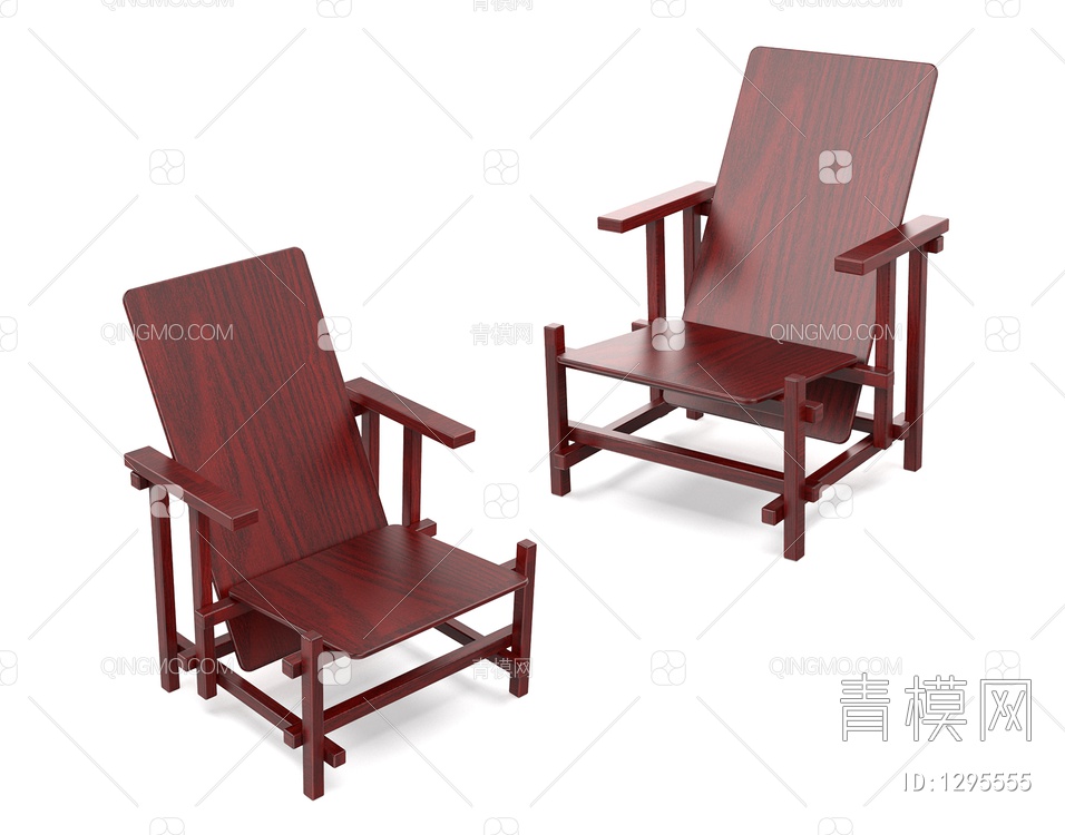 生活家具 木质椅子3D模型下载【ID:1295555】