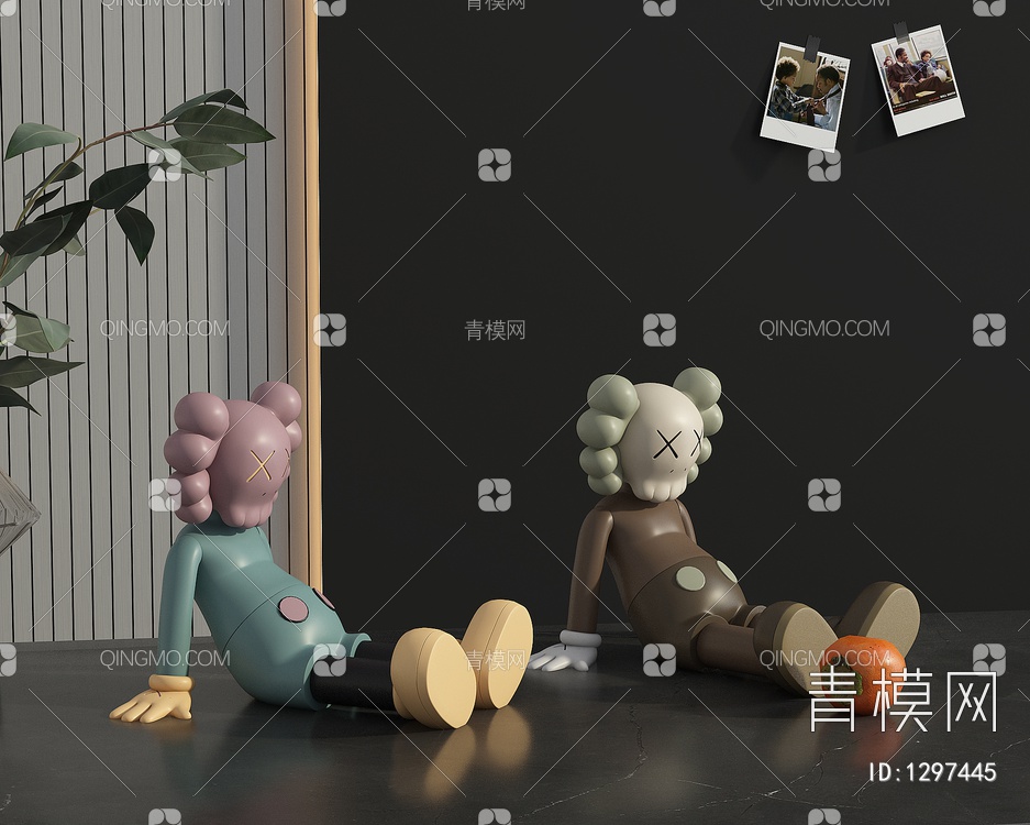 暴力熊雕塑公仔3D模型下载【ID:1297445】