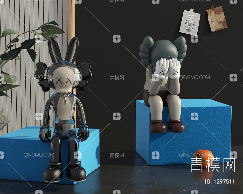 暴力熊雕塑公仔3D模型下载【ID:1297511】