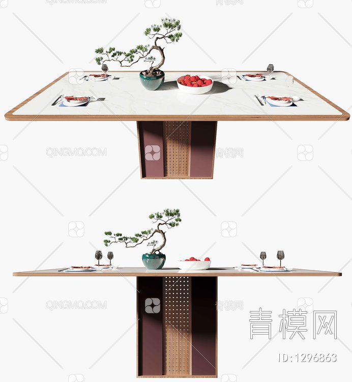 餐桌3D模型下载【ID:1296863】
