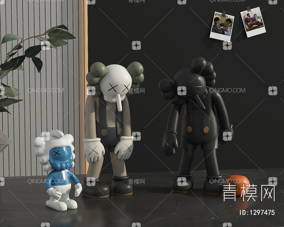 暴力熊雕塑公仔3D模型下载【ID:1297475】