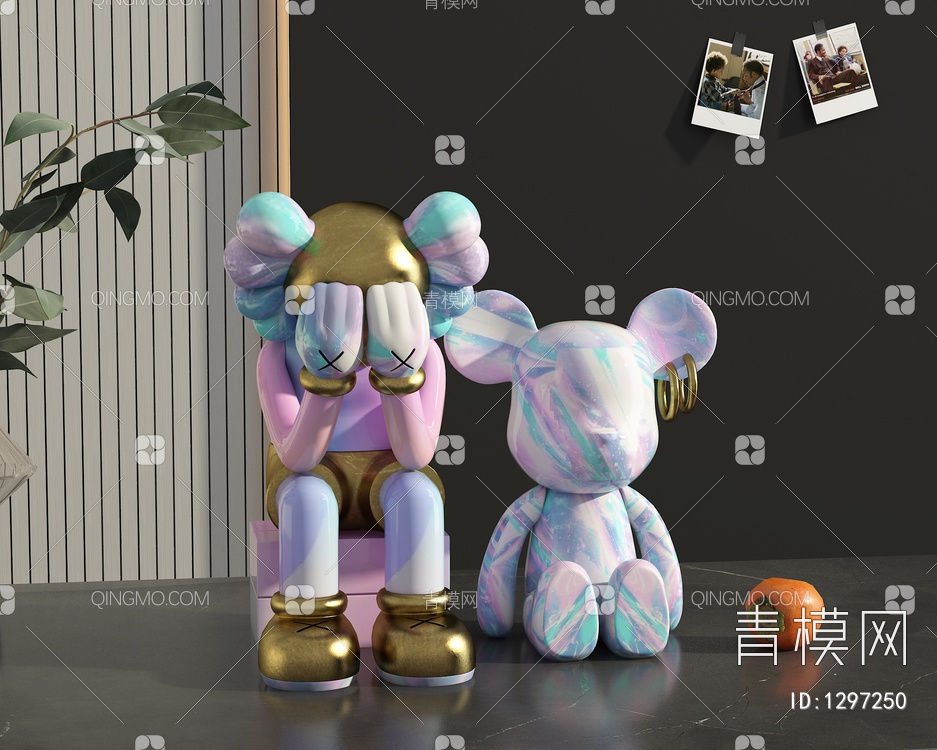 暴力熊公仔3D模型下载【ID:1297250】