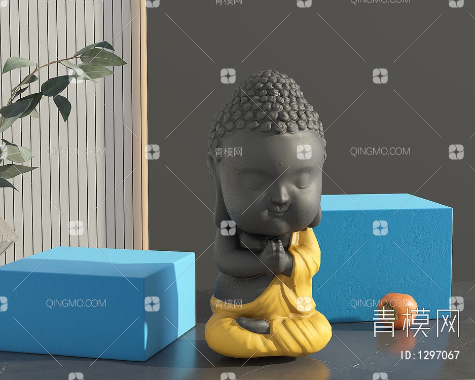佛像雕塑摆件3D模型下载【ID:1297067】