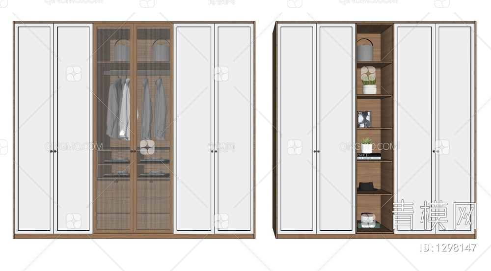衣柜SU模型下载【ID:1298147】