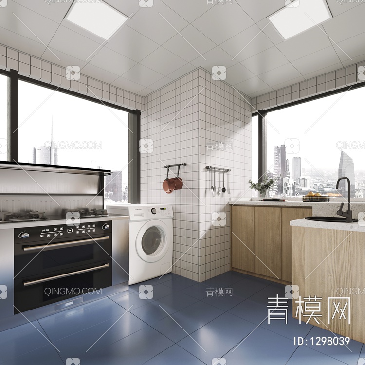 家居厨房3D模型下载【ID:1298039】
