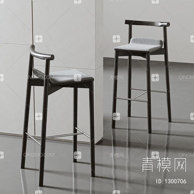 吧椅 吧台凳3D模型下载【ID:1300706】
