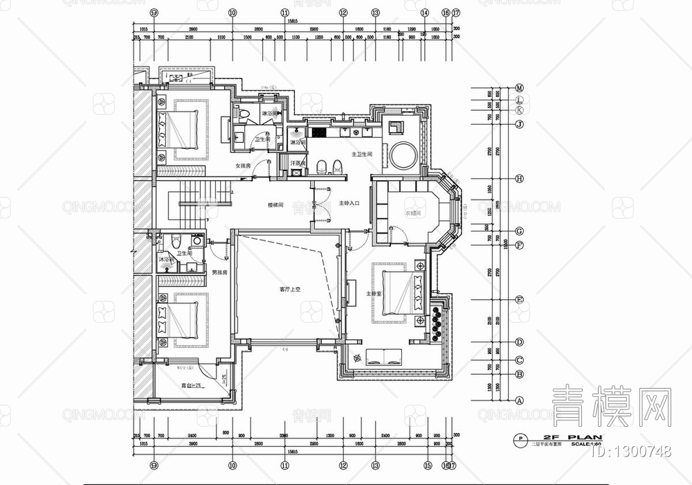 600㎡三层别墅CAD施工图+实景照 家装 私宅 洋房 豪宅 大宅 别墅 样板房【ID:1300748】