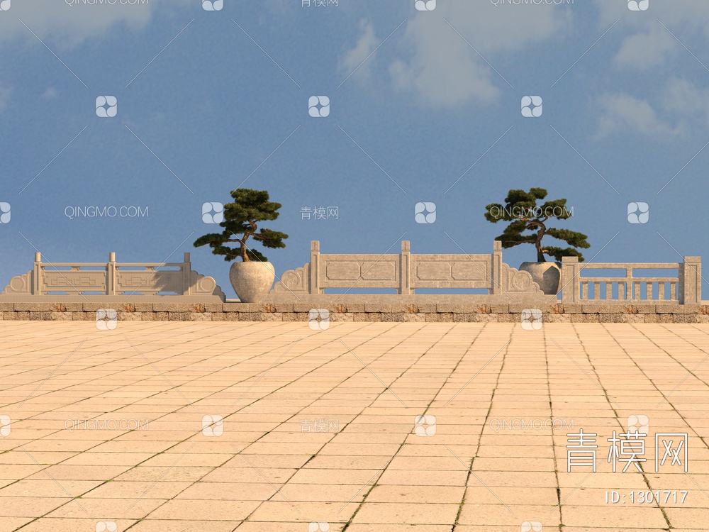 护栏3D模型下载【ID:1301717】