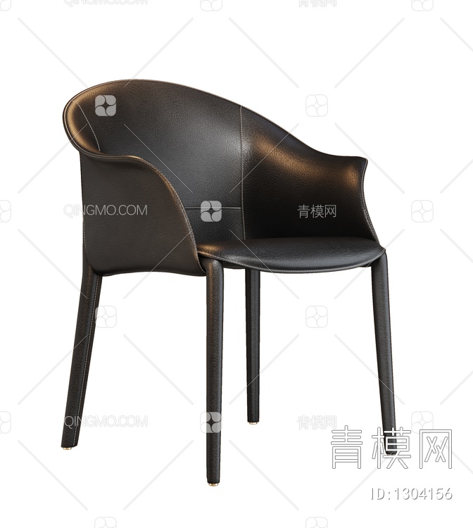 单椅  餐椅3D模型下载【ID:1304156】