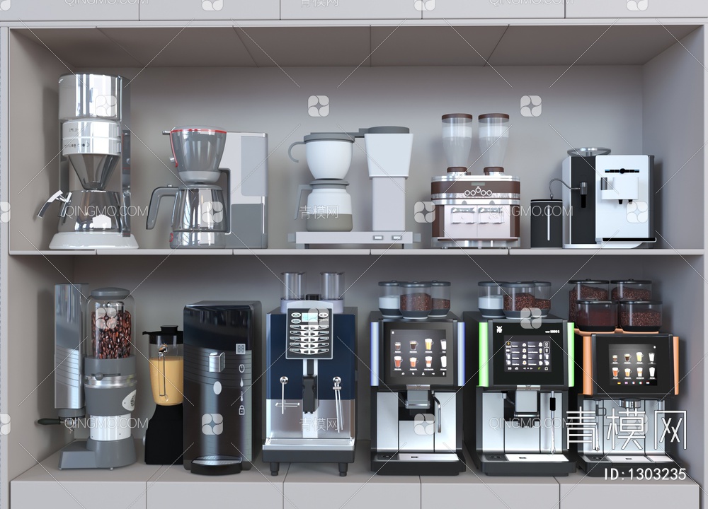 咖啡机 饮料机 榨汁机3D模型下载【ID:1303235】