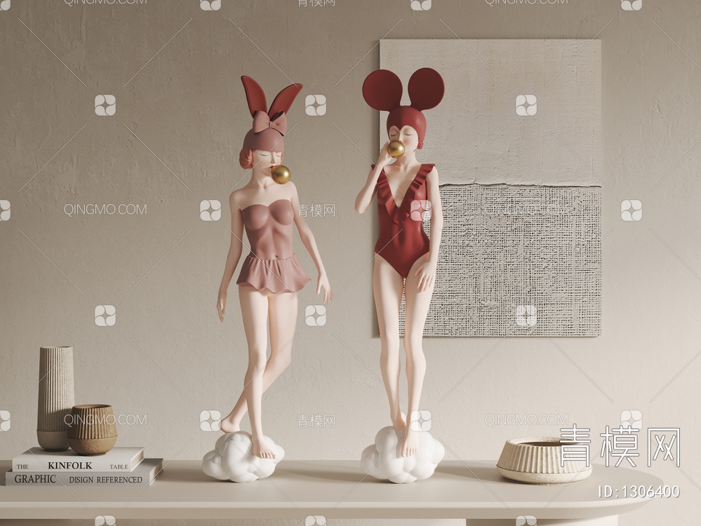 兔女郎3D模型下载【ID:1306400】