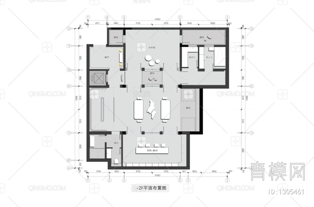 四层别墅样板房CAD施工图+方案文本+实景照 家装 豪宅 样板房 别墅 洋房【ID:1305461】