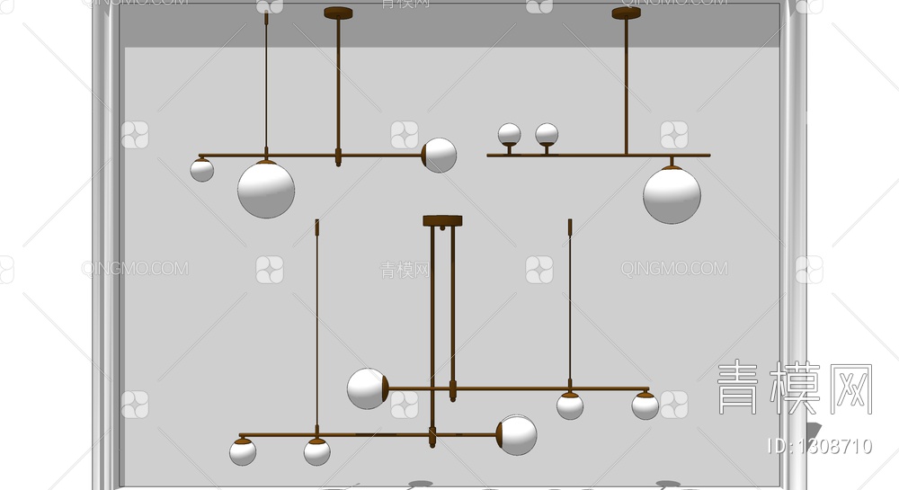 吊灯SU模型下载【ID:1308710】