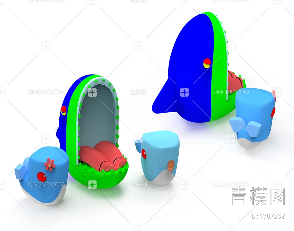 家具 儿童沙发3D模型下载【ID:1307252】