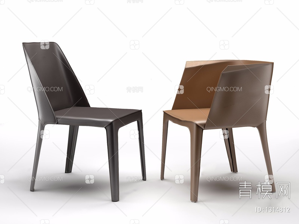 休闲椅组合3D模型下载【ID:1314812】