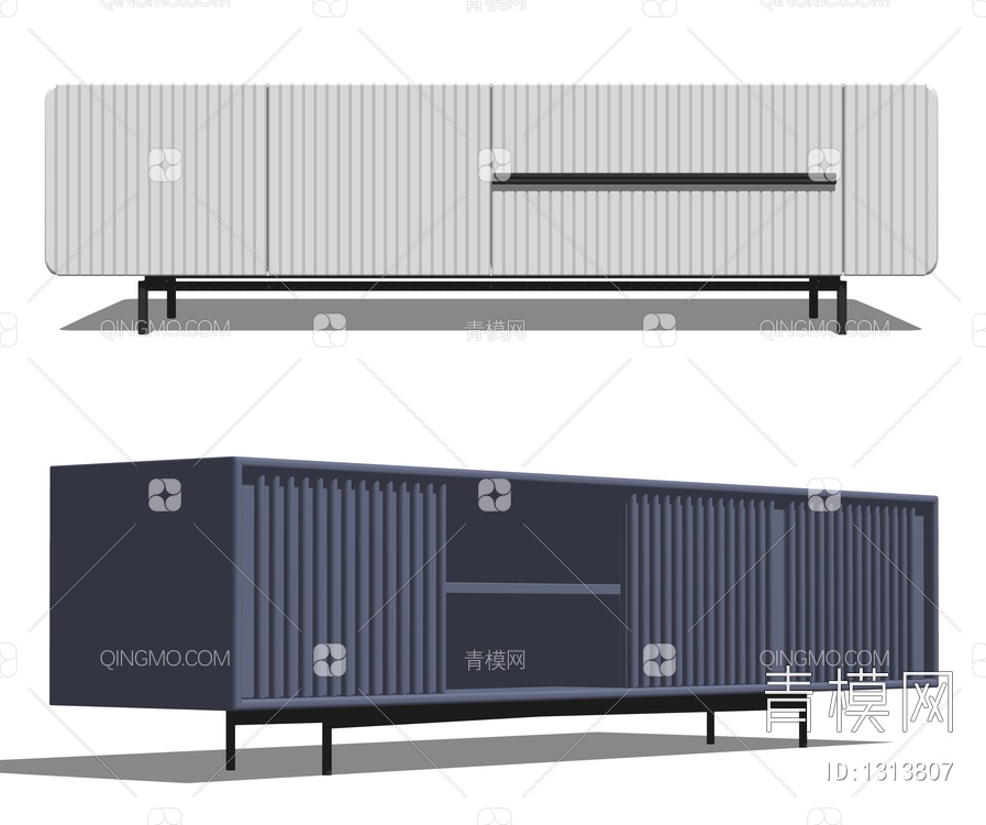电视柜SU模型下载【ID:1313807】