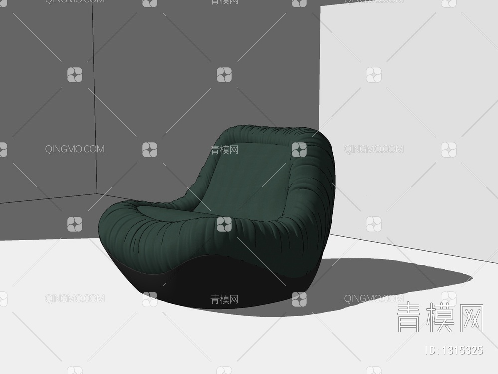单人沙发SU模型下载【ID:1315325】