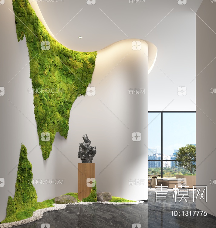 苔藓植物景观3D模型下载【ID:1317776】