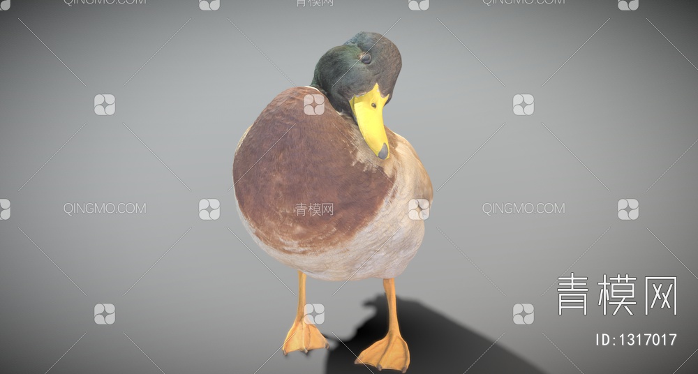 鸭子3D模型下载【ID:1317017】