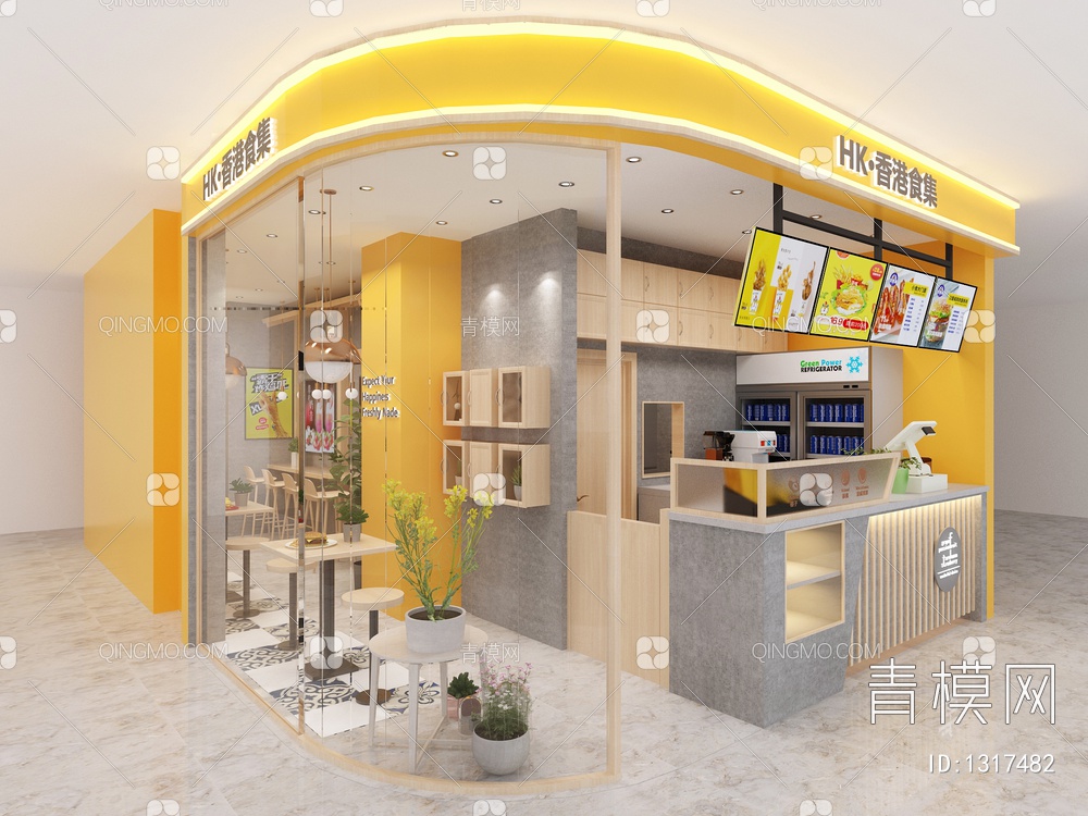 小吃店 香港美食3D模型下载【ID:1317482】
