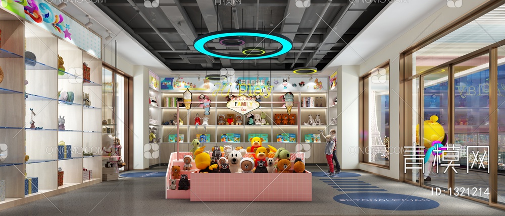 儿童玩具礼品售卖店3D模型下载【ID:1321214】