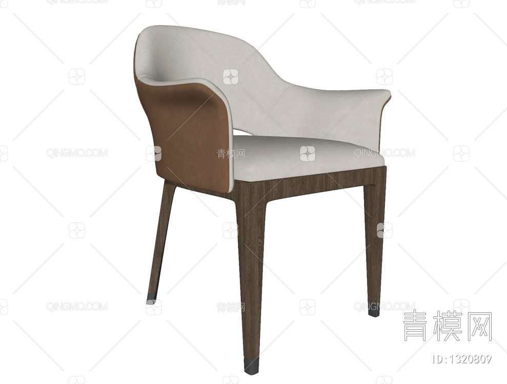 单椅  餐椅SU模型下载【ID:1320809】