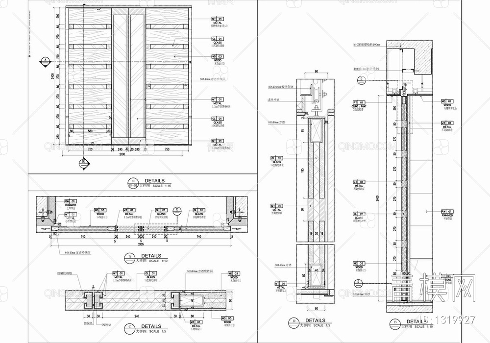 800㎡私人豪宅大平层CAD施工图+效果图+汇报方案文本 家装 私宅 豪宅 大平层 样板房【ID:1319927】